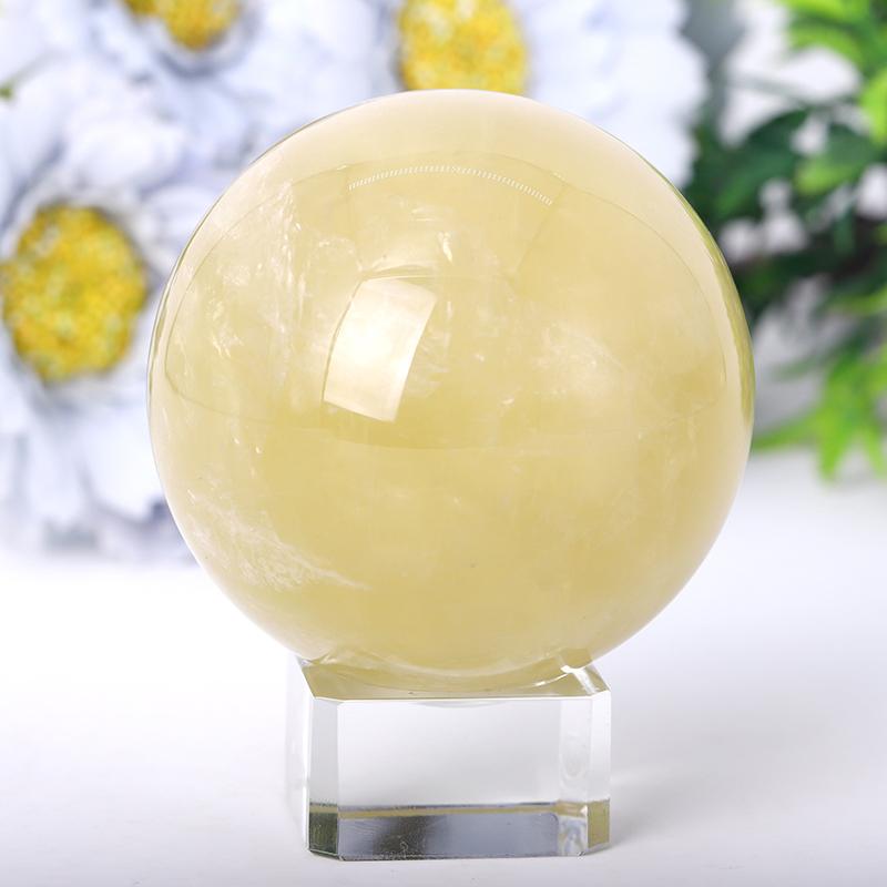 2.0"-4.5" Citrine Sphere Wholesale Crystals USA