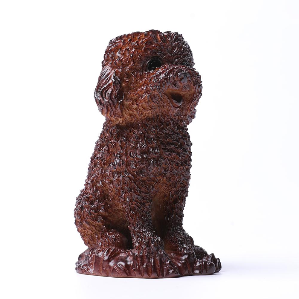 Resin Teddy Dog Statue Stand