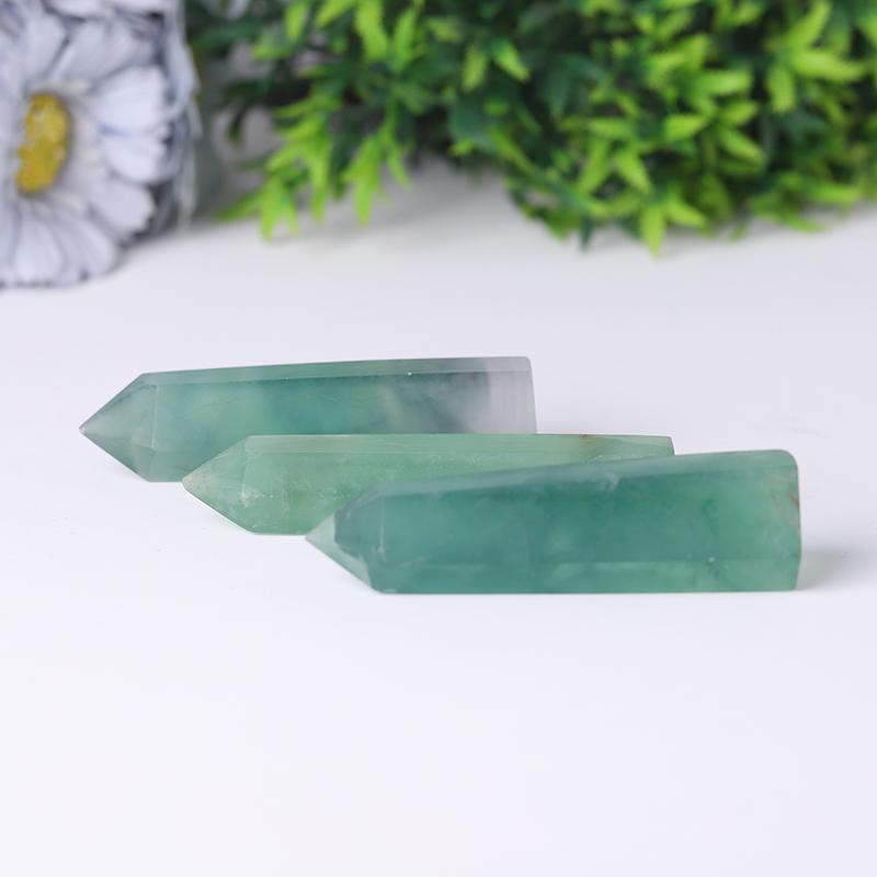 Natural Green Fluorite Point Healing Tower Wholesale Crystals USA