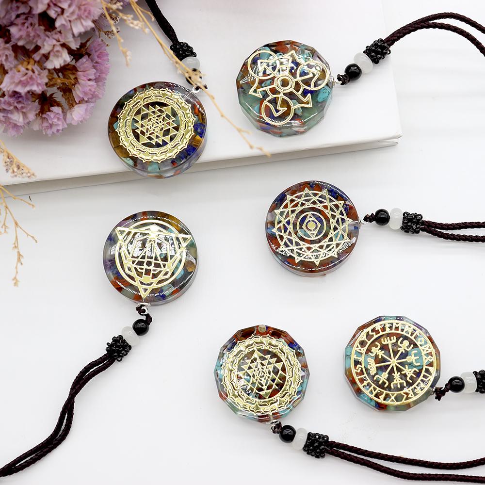 Mixed Gemstone Crystal 7 Chakra Healing Necklace Wholesale Crystals USA