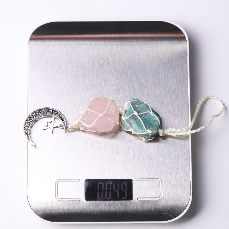 Sky Blue Rose Quartz Raw Stone Crystal Hanging Wholesale Crystals USA