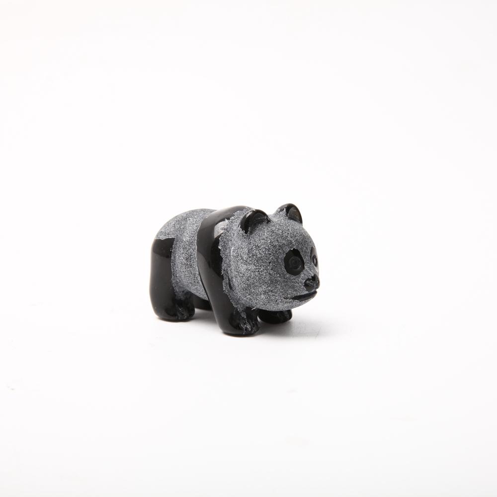 Hand Carved Obsidian Panda Wholesale Crystals USA