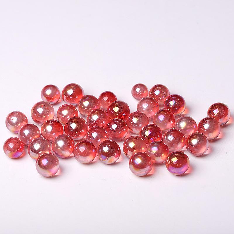 0.5-0.7'' High Quality Red Aura Crystal Spheres Crystal Balls for Healing Wholesale Crystals USA