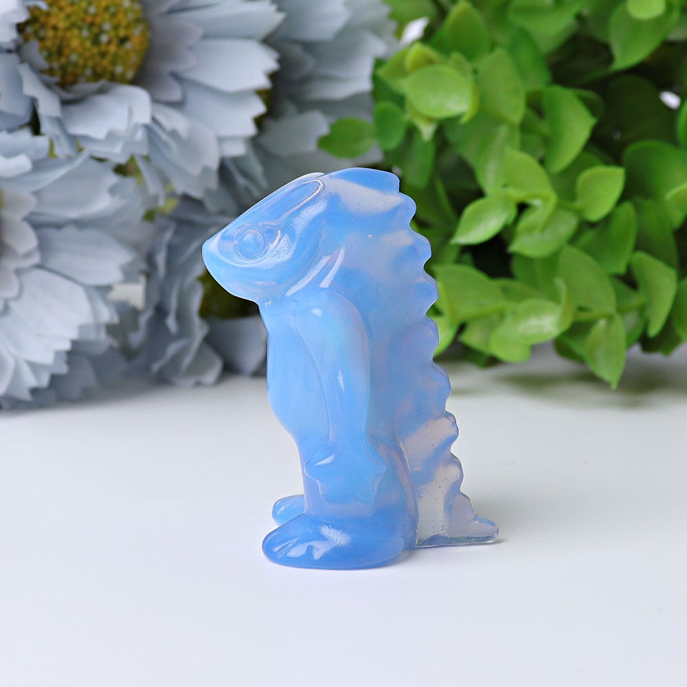1.88" Blue Opalite Dinosaur Crystal Carving Wholesale Crystals USA