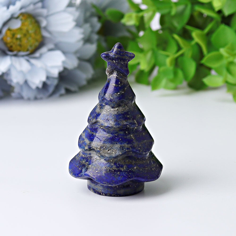 2"-2.5" Christmas Tree Crystal Carvings Wholesale Crystals USA