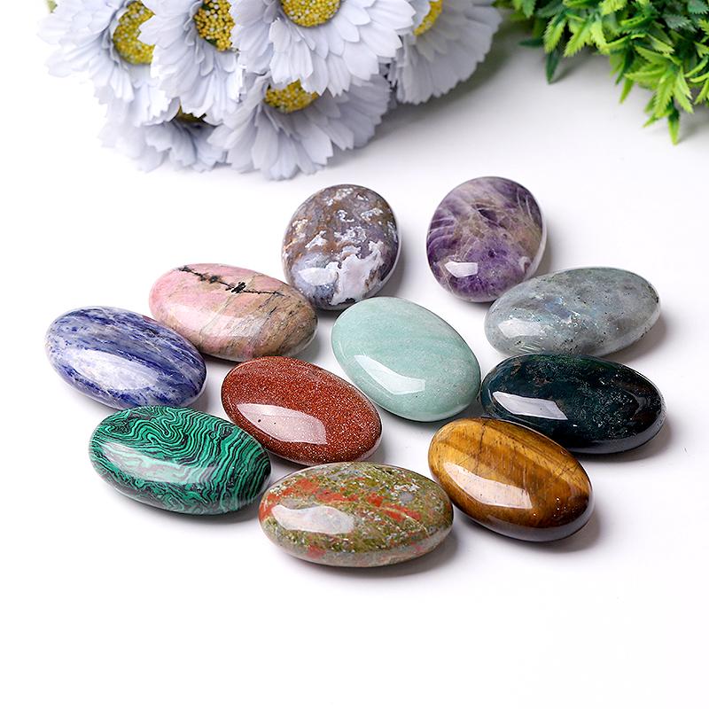 1.5*2.3" Crystal Tumbles Palm stones Wholesale Crystals USA
