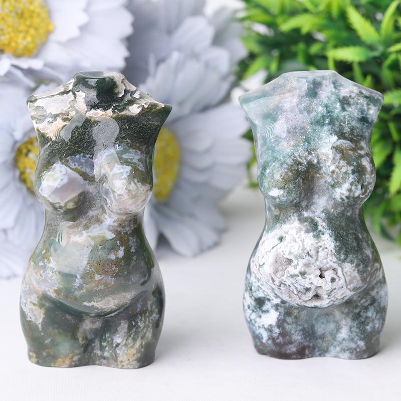 3" Moss Agate Model Carving Wholesale Crystals USA