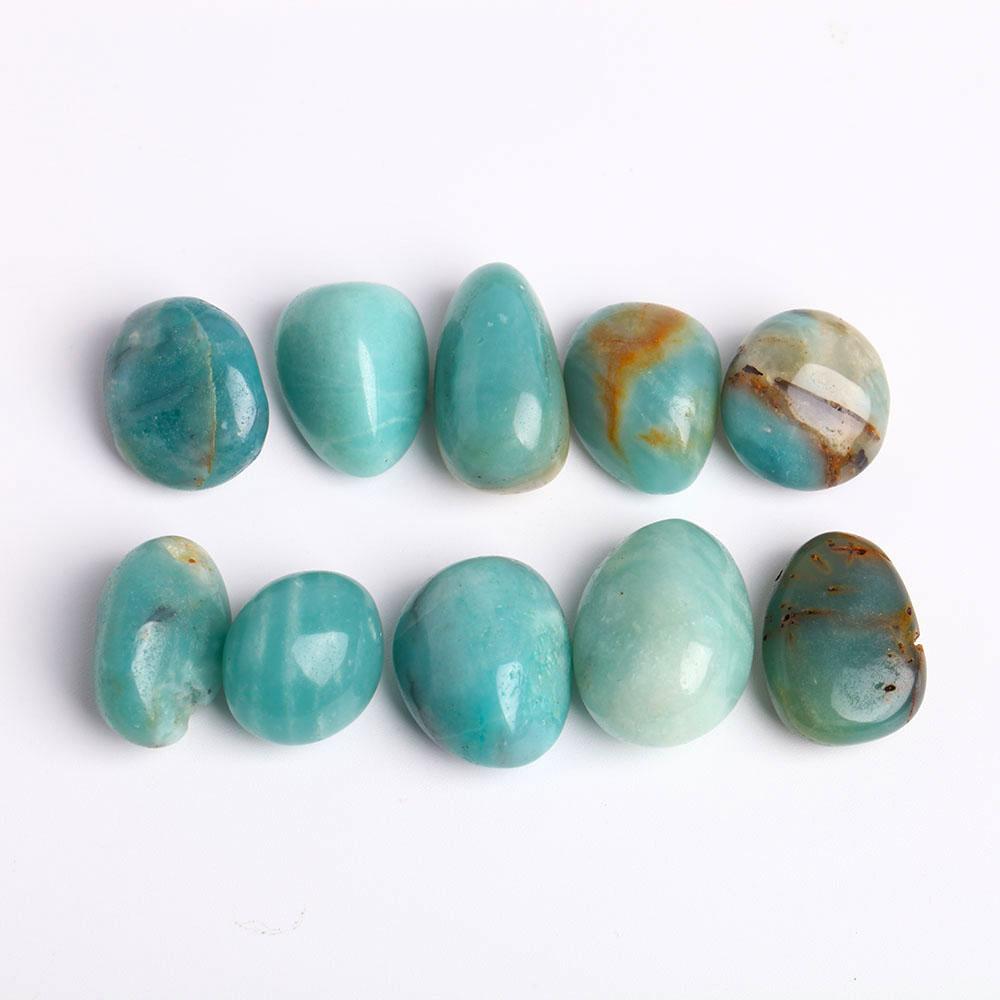 0.1kg Sky Blue Stone Crystal Tumbles Wholesale Crystals USA