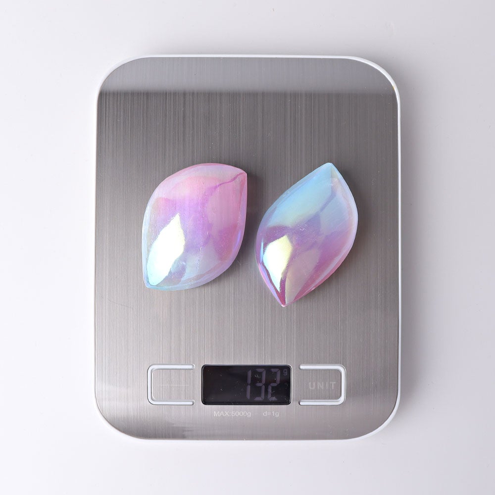 2.6" Selenite Aura Angel Crystal Palm Stone Wholesale Crystals USA