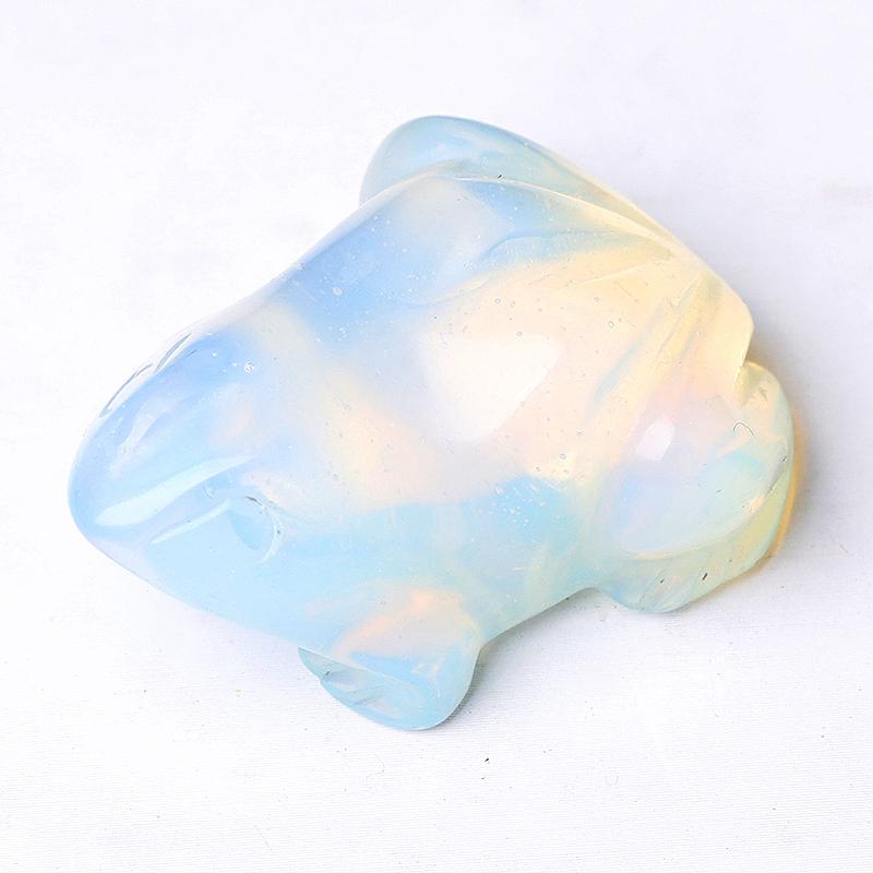 1.5" Frog Crystal Carvings Wholesale Crystals USA