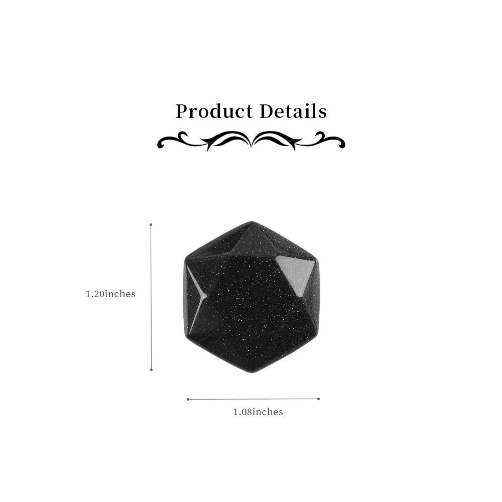 Blue Sand Stone Crystal Carving Star Shape Worry Stones Wholesale Crystals USA