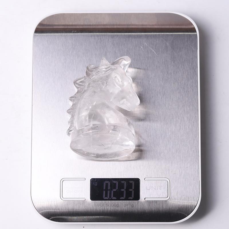 3" Clear Quartz Unicorn Crystal Carvings Wholesale Crystals USA