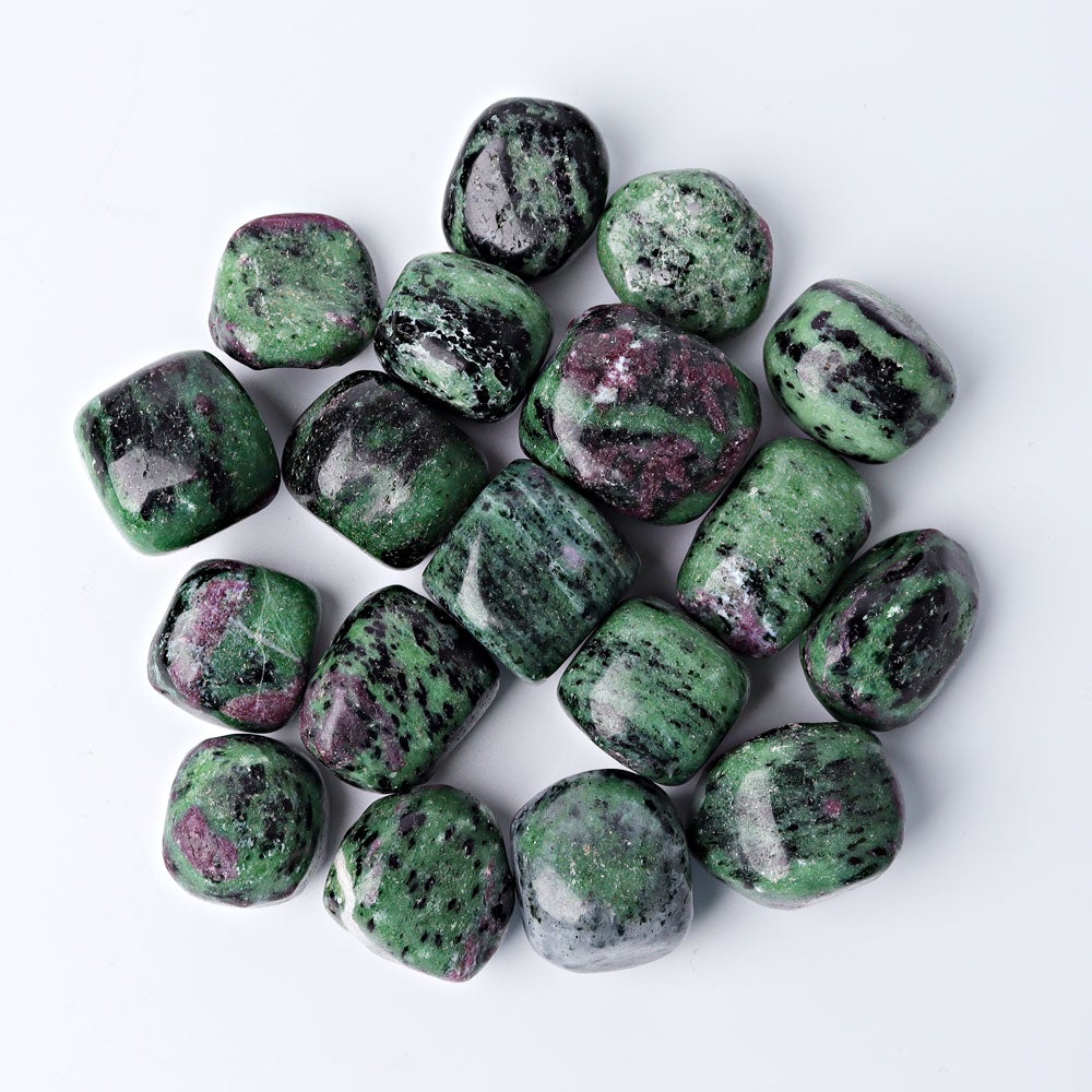0.1kg Ruby in Zoisite Crystal Tumbles Wholesale Crystals USA