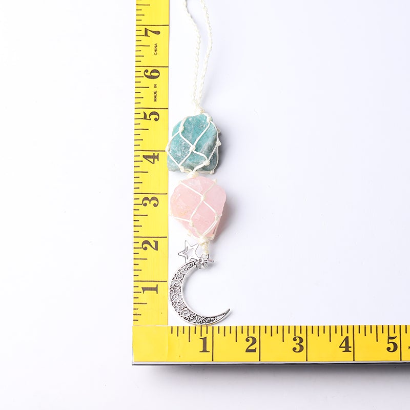 Sky Blue Rose Quartz Raw Stone Crystal Hanging Wholesale Crystals USA