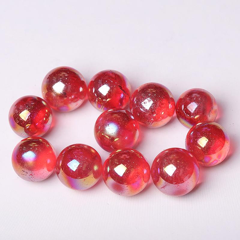 0.25kg Aura Red Crystal Spheres Wholesale Crystals USA
