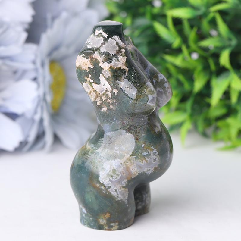 3" Moss Agate Model Carving Wholesale Crystals USA