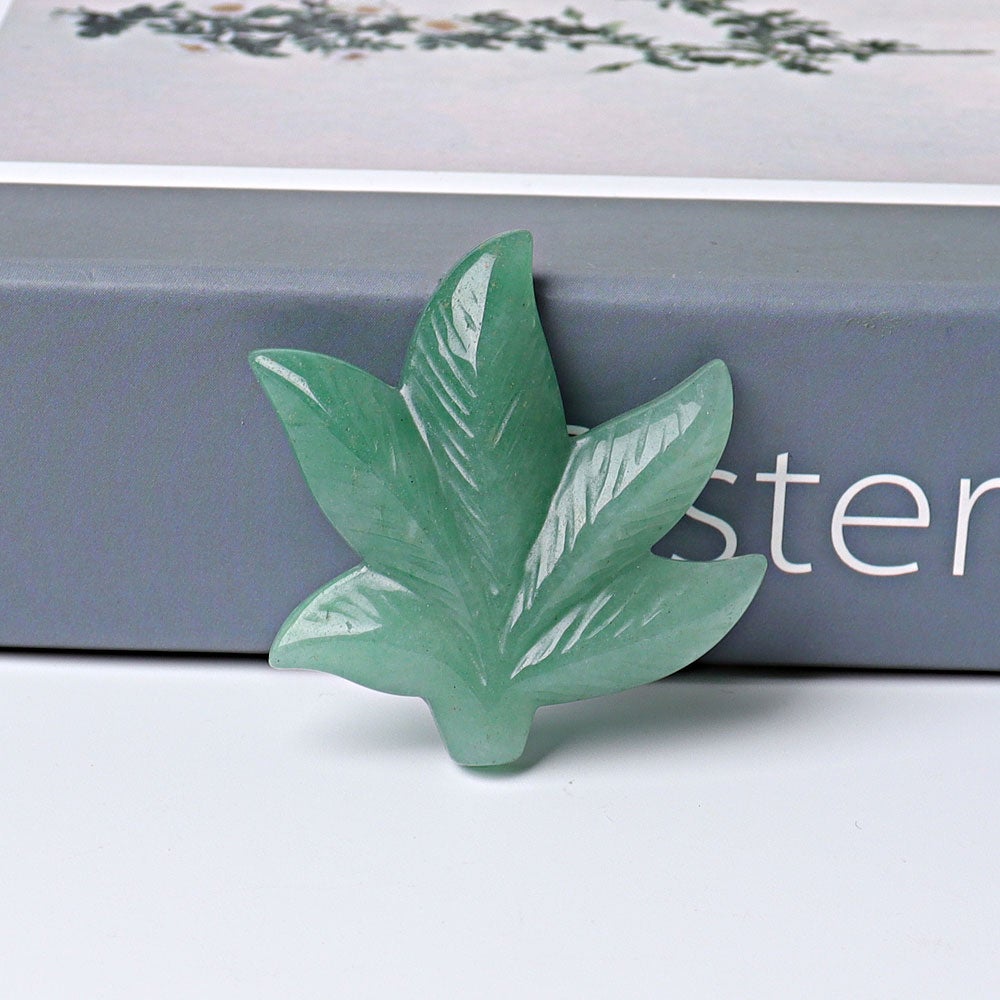 1.9" Leaf Crystal Carvings Wholesale Crystals USA