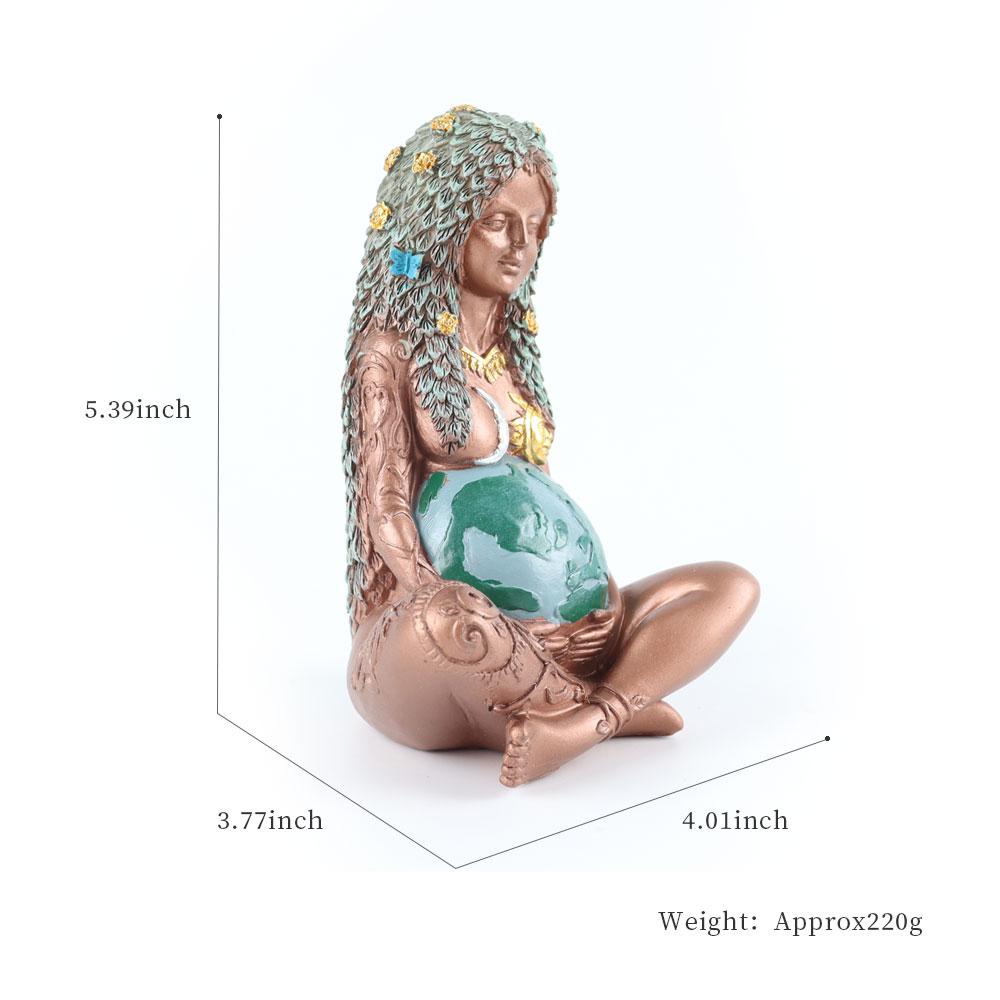 Resin Mother Earth Statue for Gift Home Garden Ornament Outdoor Decor