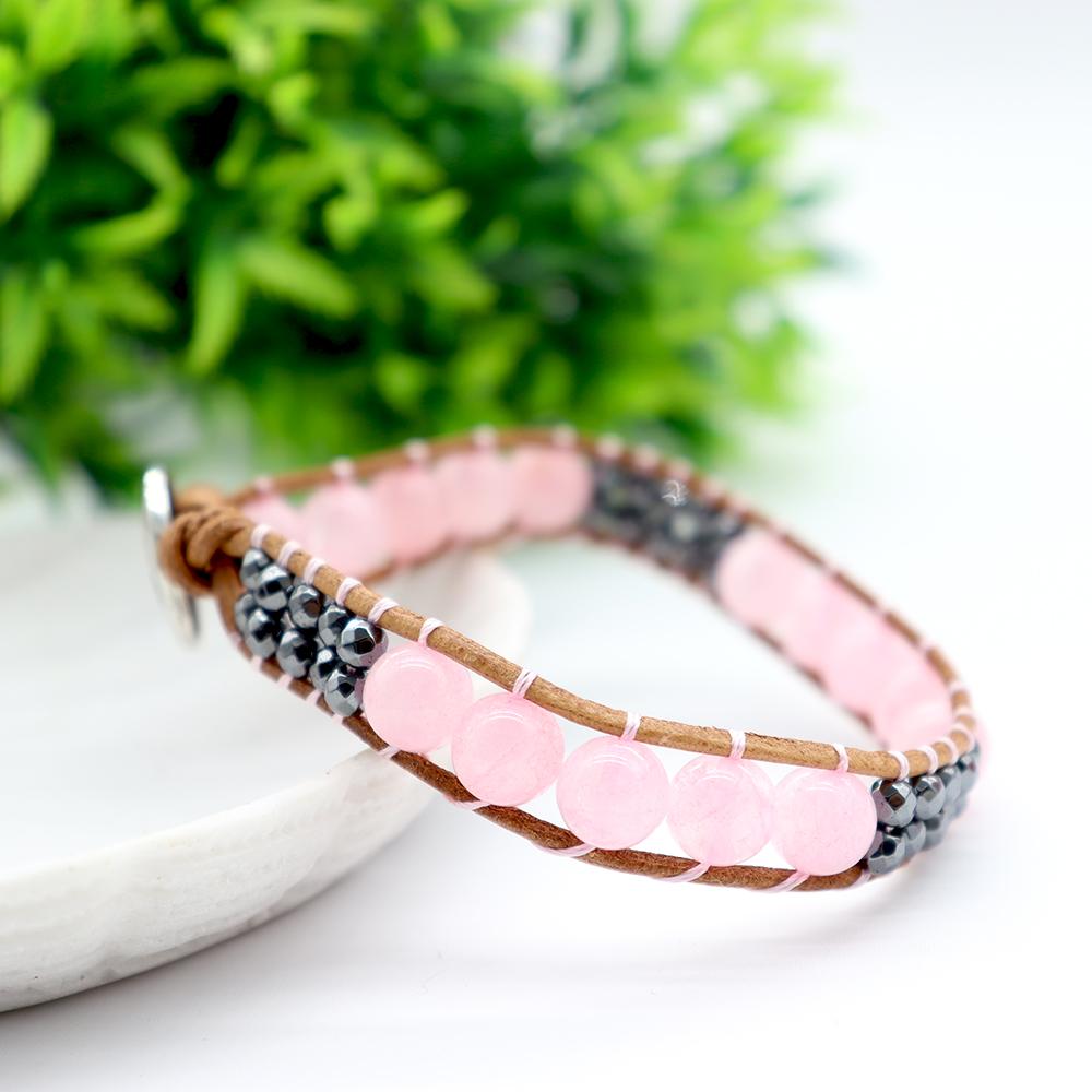 Hand-knitted Crystal Stone Bracelets Wholesale Crystals USA