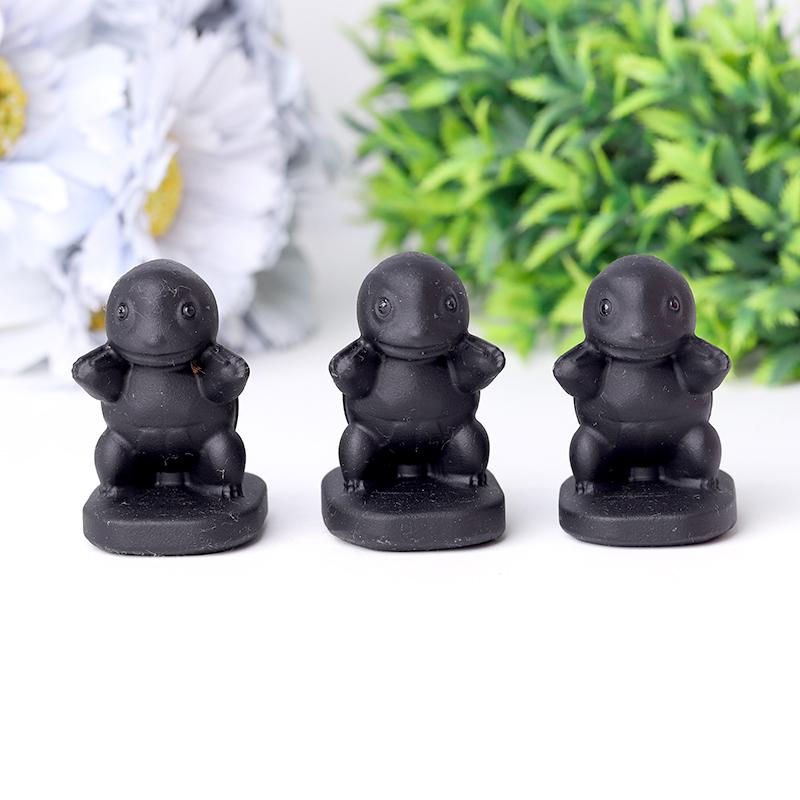 Black Obsidian Squirtle Crystal Carvings Wholesale Crystals USA
