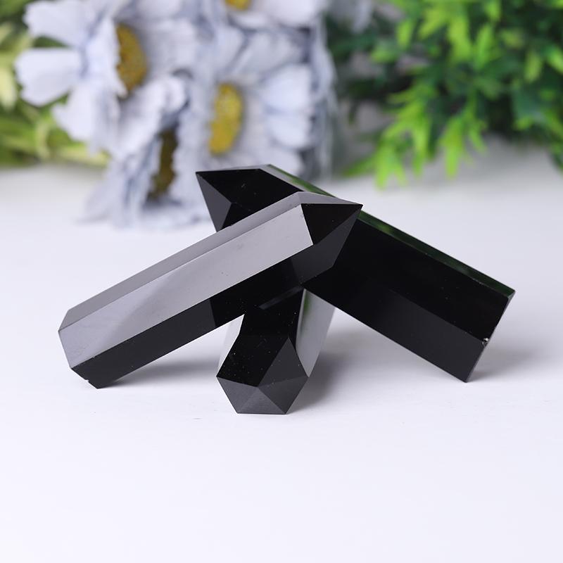Wholesale Black Obsidian Point Polished Healing Tower Wholesale Crystals USA