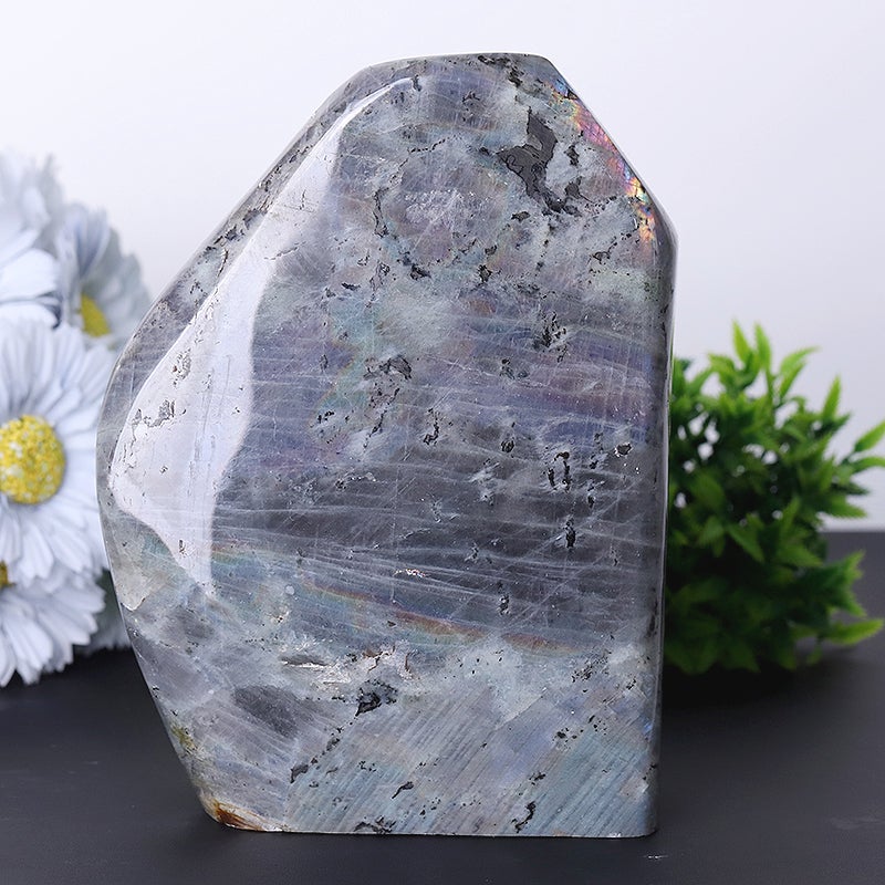 6.5" Unique Labradorite Stone Free Form