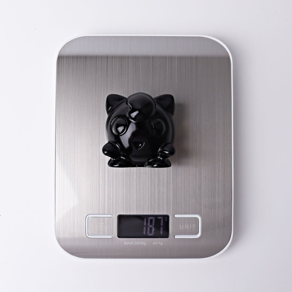 2" Black Obsidian Jiggly Puff Crystal Carvings Wholesale Crystals USA