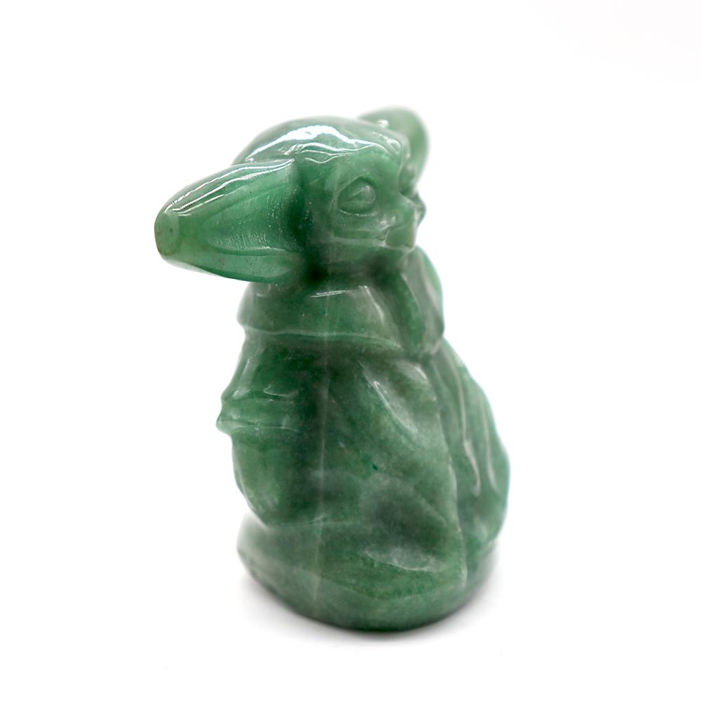 Master Yoda Aventurine Crystal Carvings Wholesale Crystals USA