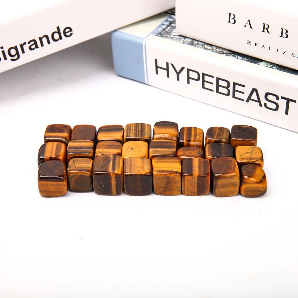 0.1kg Tiger Eye Cubes Bag Wholesale Crystals USA