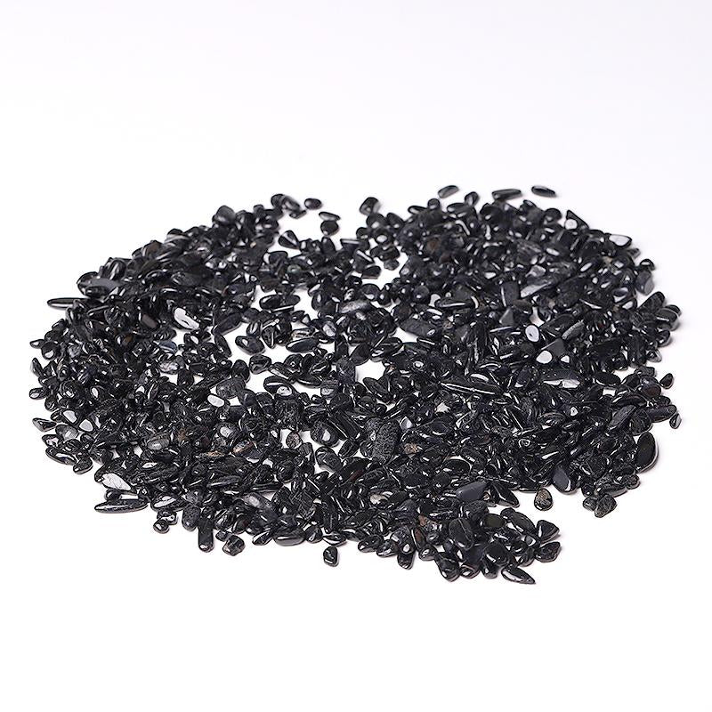 0.1kg Natural Black Tourmaline Chips Wholesale Crystals USA
