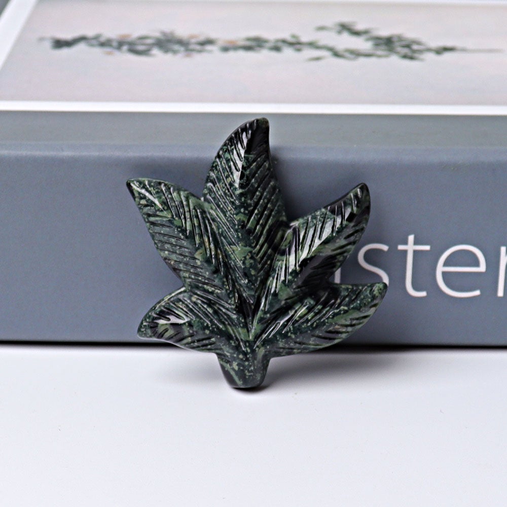 1.9" Leaf Crystal Carvings Wholesale Crystals USA