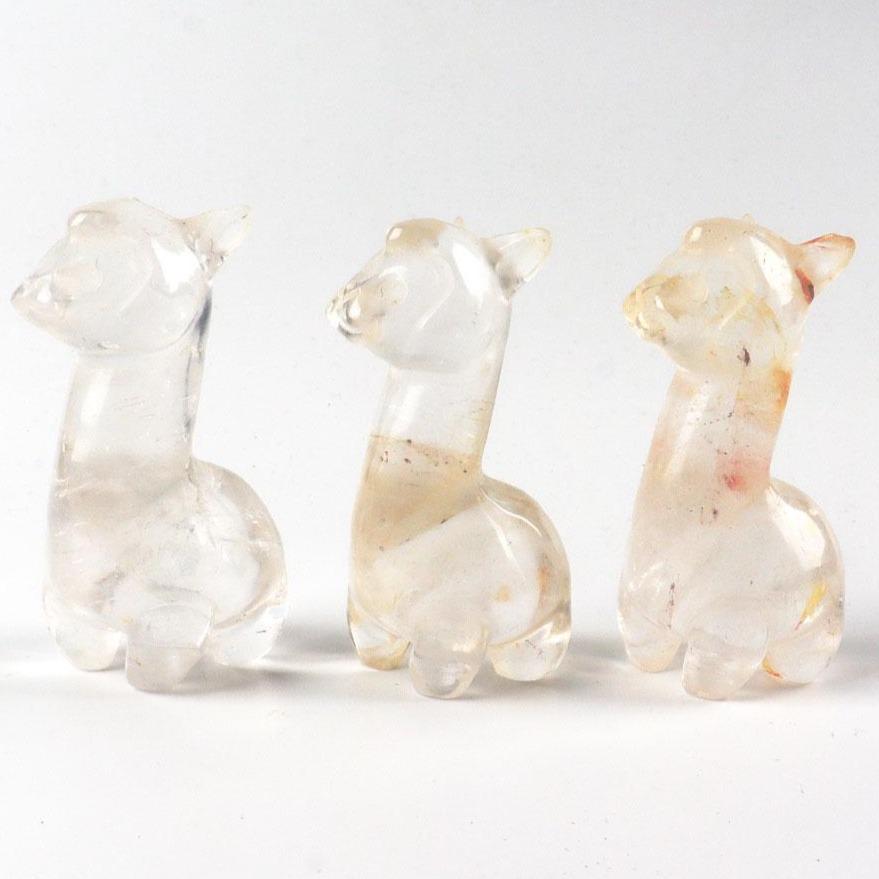 Clear Quartz Crystal Carving Alpaca Wholesale Crystals USA