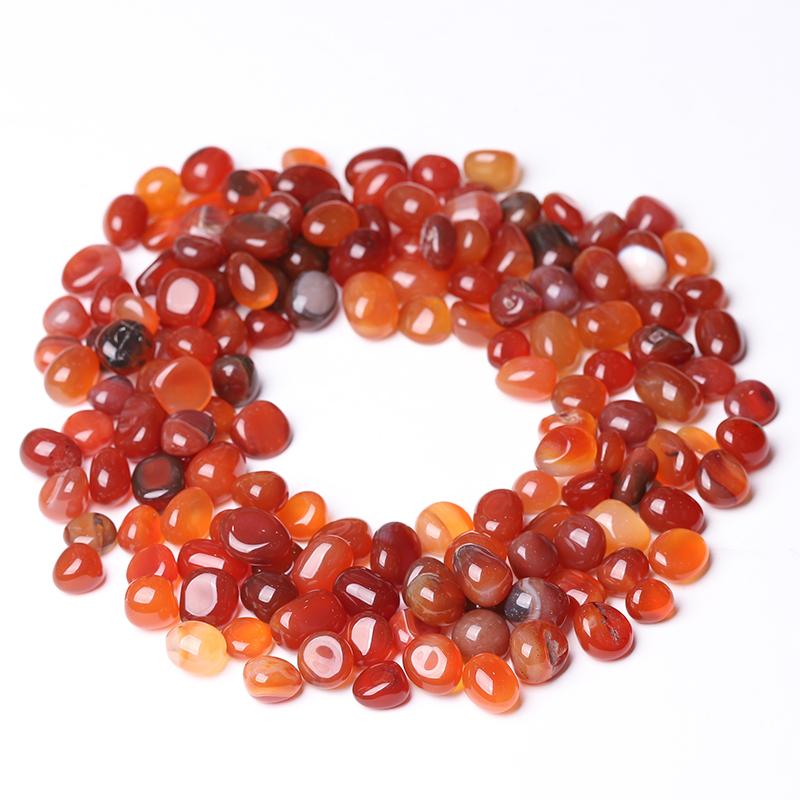 0.1kg Hot Sale Natural Carnelian Round Tumbles Wholesale Crystals USA