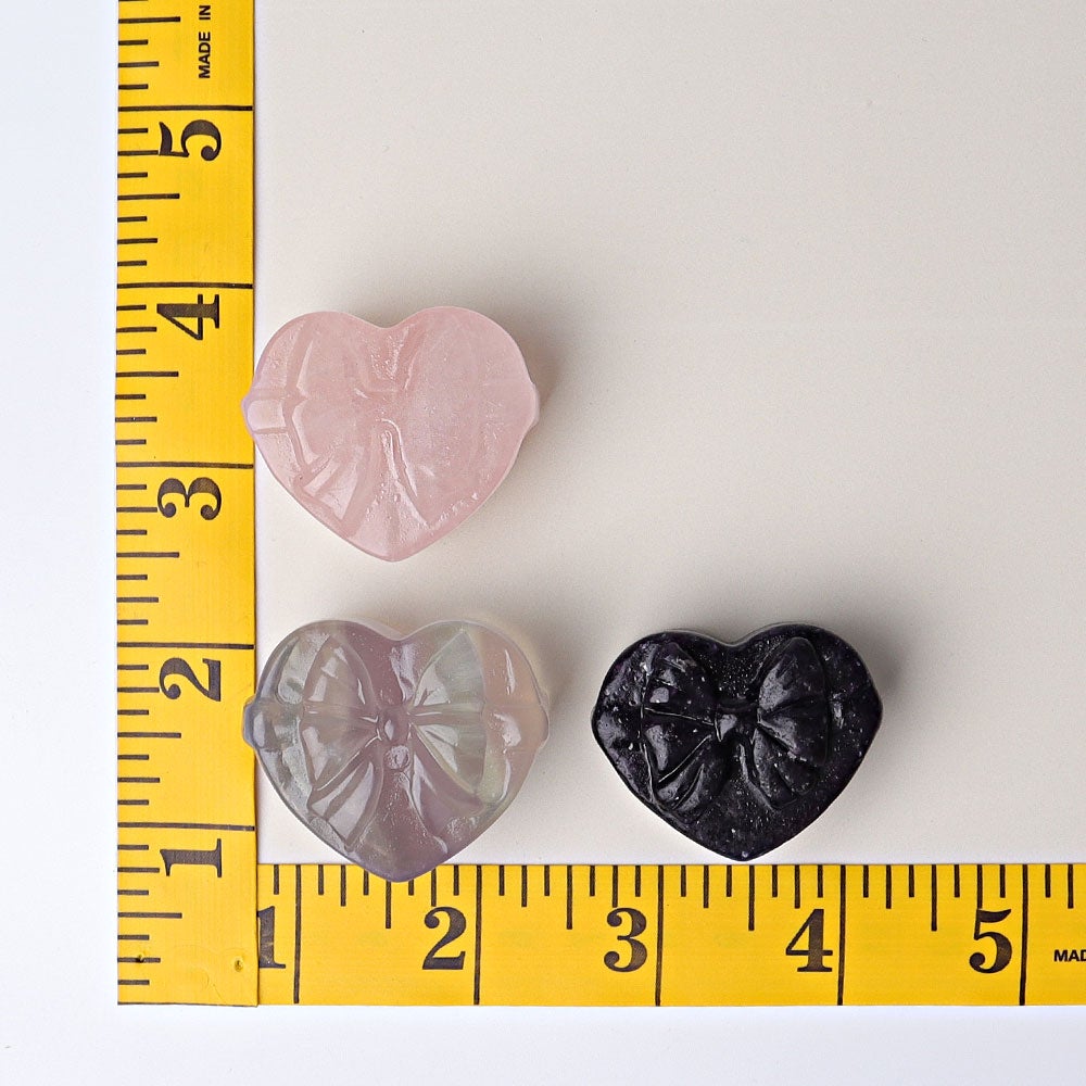 1.5" Heart Shape Gift-box Crystal Carving for Christmas Wholesale Crystals USA
