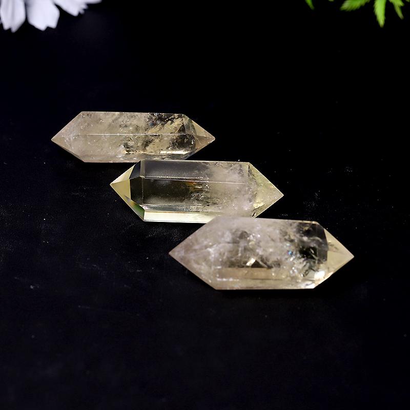 Natural Citrine Crystal Double Terminated Points Healing Wand Wholesale Crystals USA