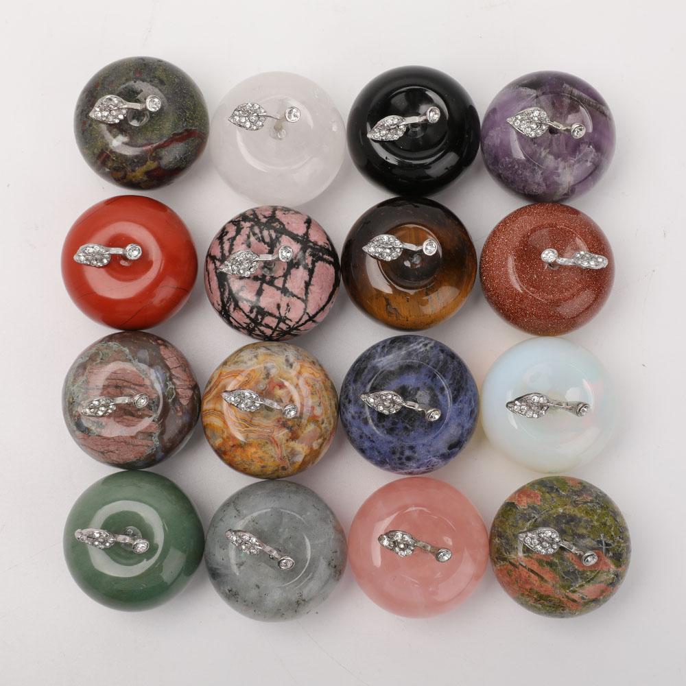 2" Crystal Apple Carvings Wholesale Crystals USA