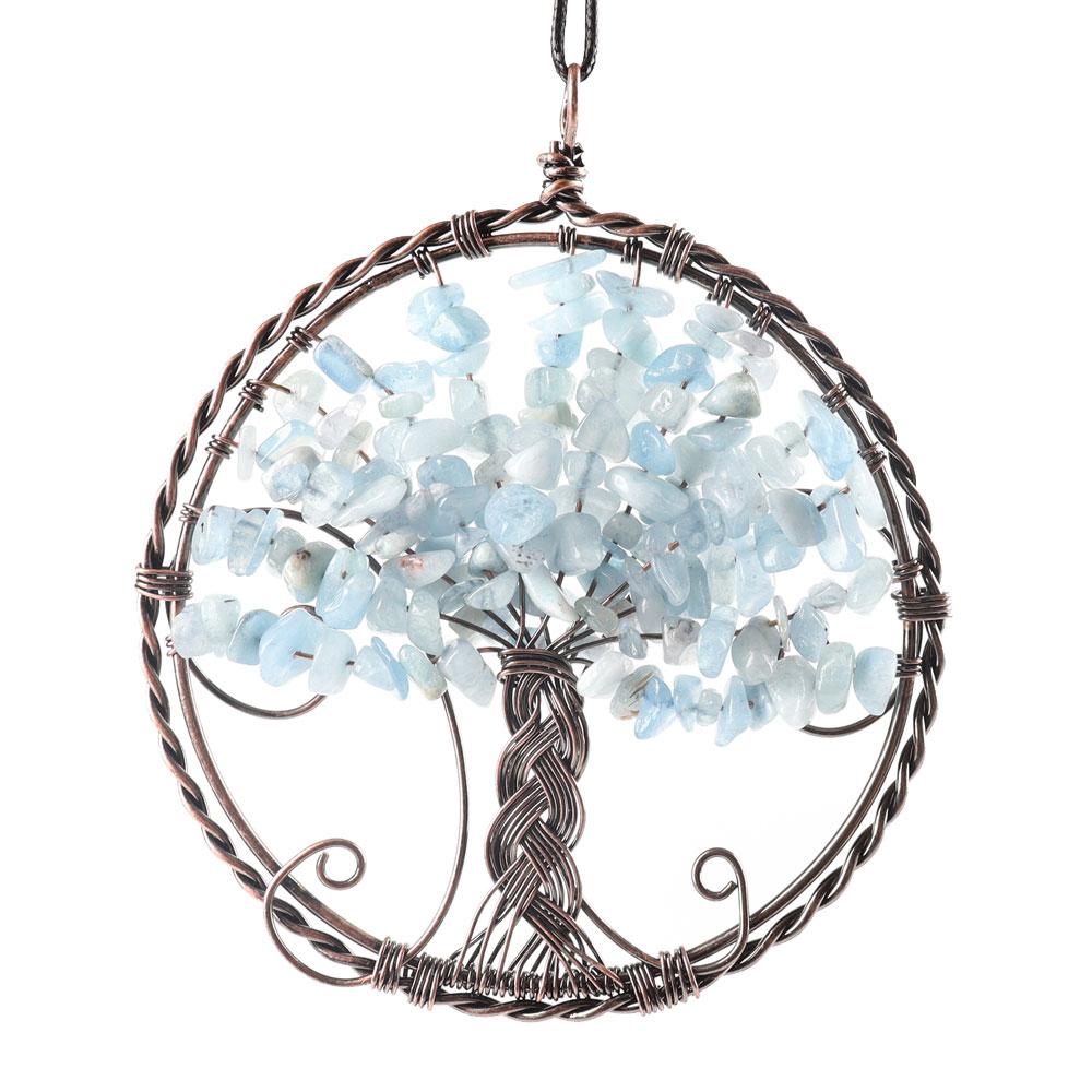 Healing Crystal Jewelry Tree of Life Wire Wrapped Pendant Wholesale Crystals USA