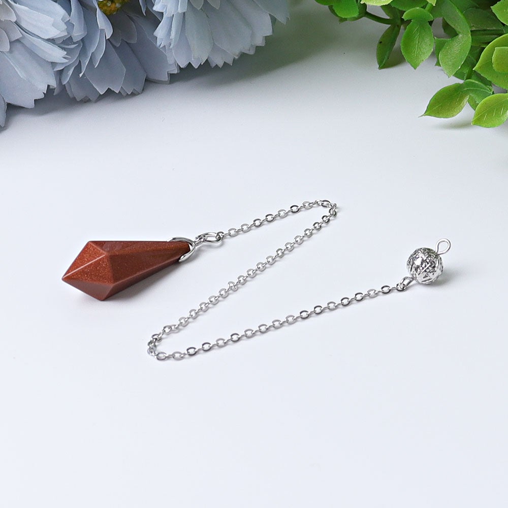 9" One Terminated Point Crystal Pendulum Wholesale Crystals USA