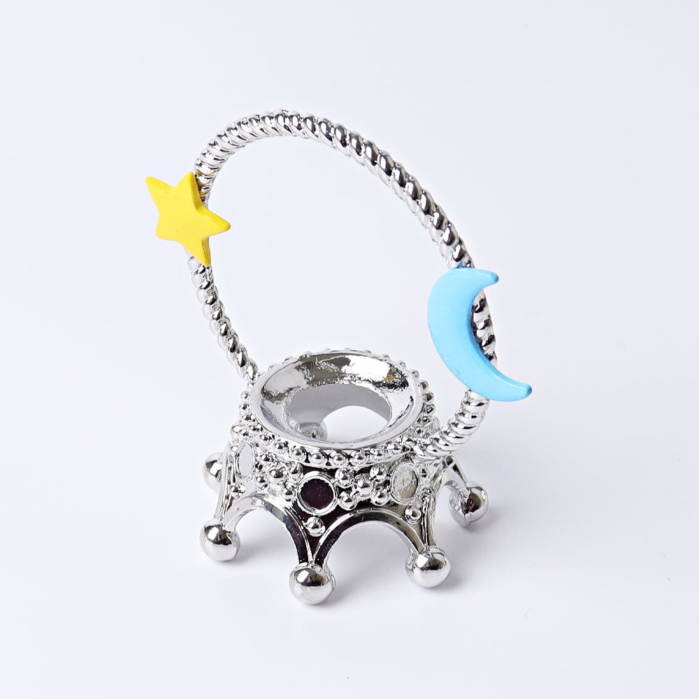 3" Metal Crown Design Stand Wholesale Crystals USA