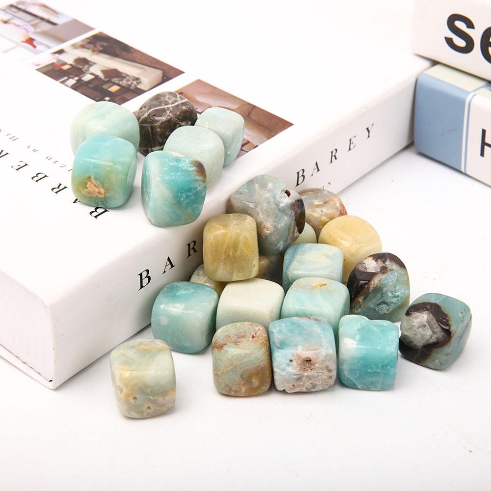 0.1kg Sky Blue Cubes Bag Wholesale Crystals USA