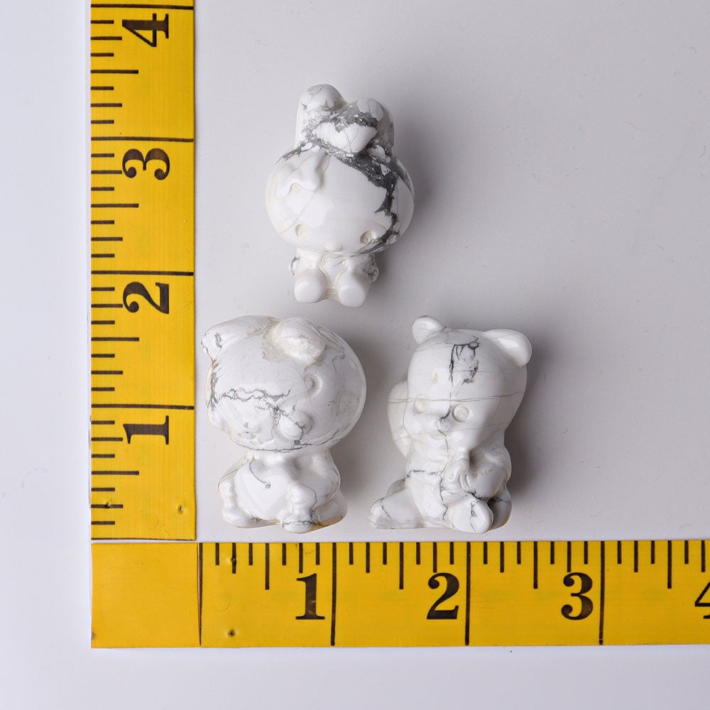 1.5" Howlite Animal Crystal Carvings Wholesale Crystals USA