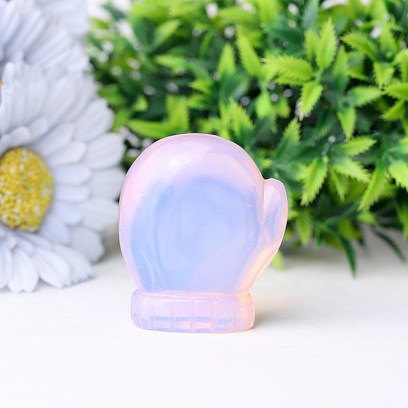 2.2" Gloves Crystal Carvings for Christmas Wholesale Crystals USA