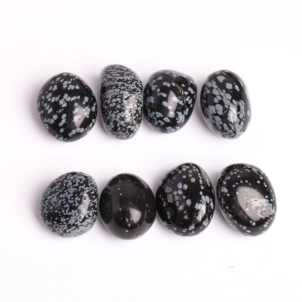 0.1kg Snowflake Obsidian Crystal Tumbles Wholesale Crystals USA