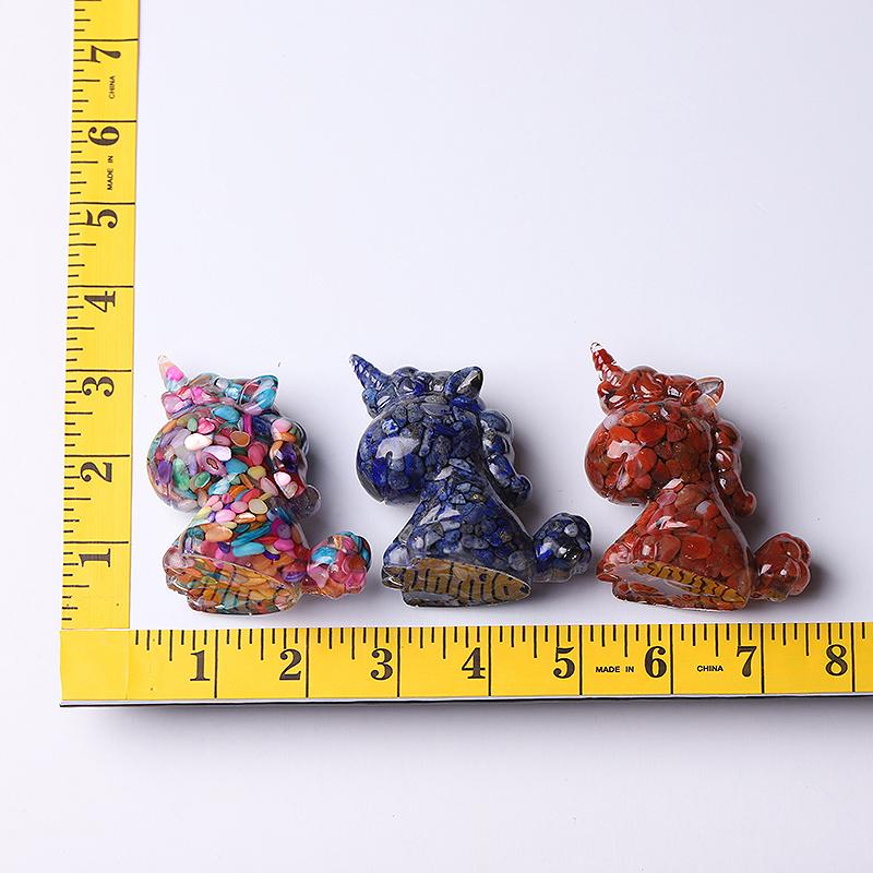 2.5"-3.0" Resin Unicorn Crystal Carvings Wholesale Crystals USA