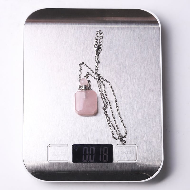1.4" Empty Perfume Bottle Necklace DIY Wholesale Crystals USA