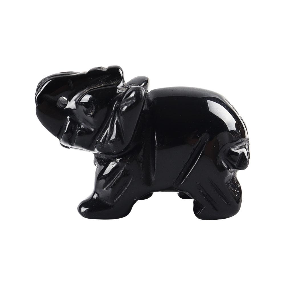 Carved Healing Crystals Gemstones Elephant Statue Figurine Wholesale Crystals USA