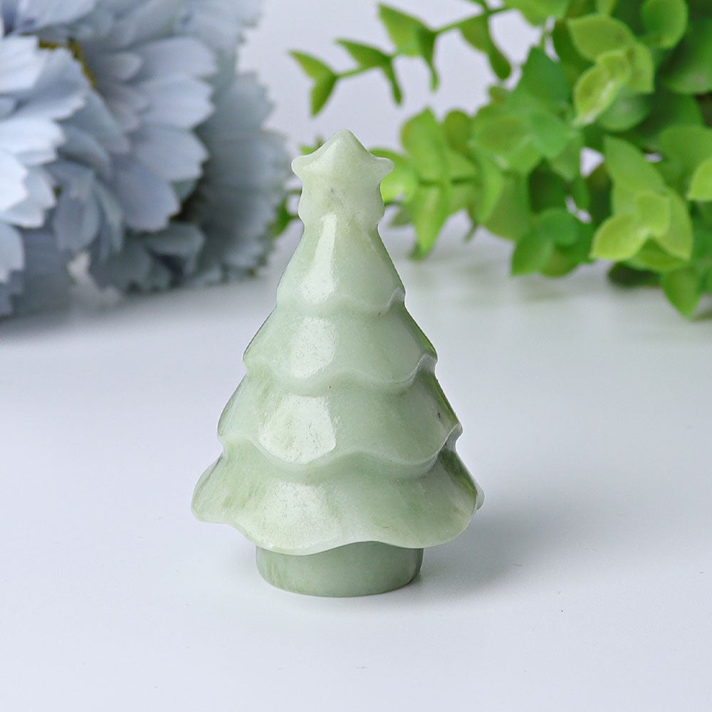 2"-2.5" Christmas Tree Crystal Carvings Wholesale Crystals USA