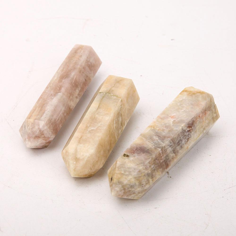 Set of 3 Black Moonstone Points Wholesale Crystals USA