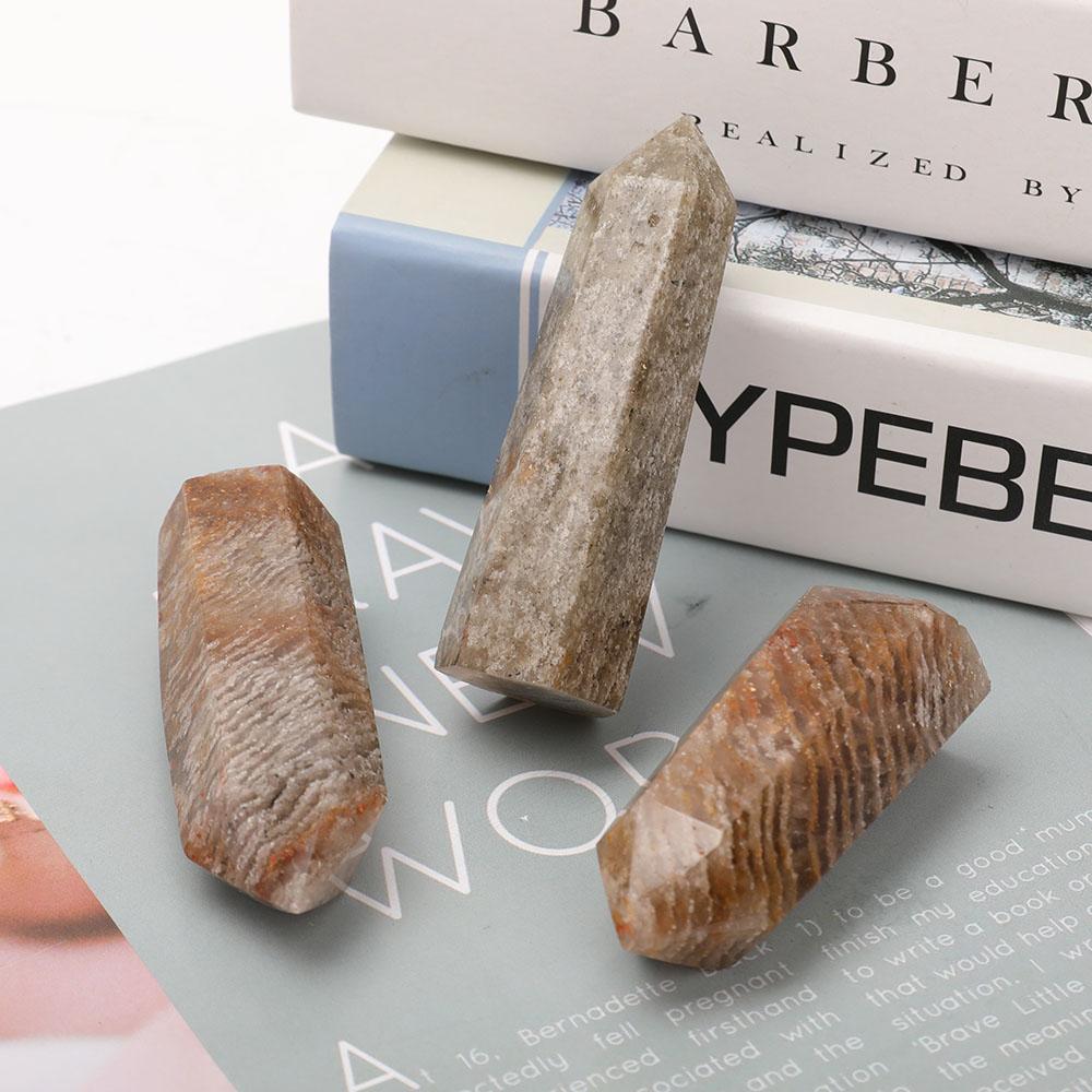 Set of 3 Thousand Layer Quartz Points Wholesale Crystals USA
