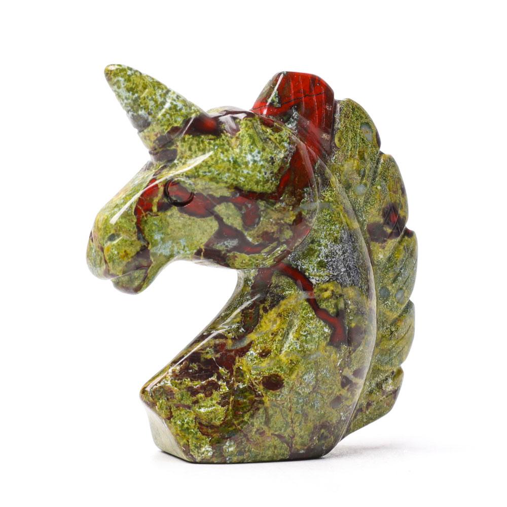 2.0" Dragon Blood Stone Unicorn Crystal Carvings Wholesale Crystals USA